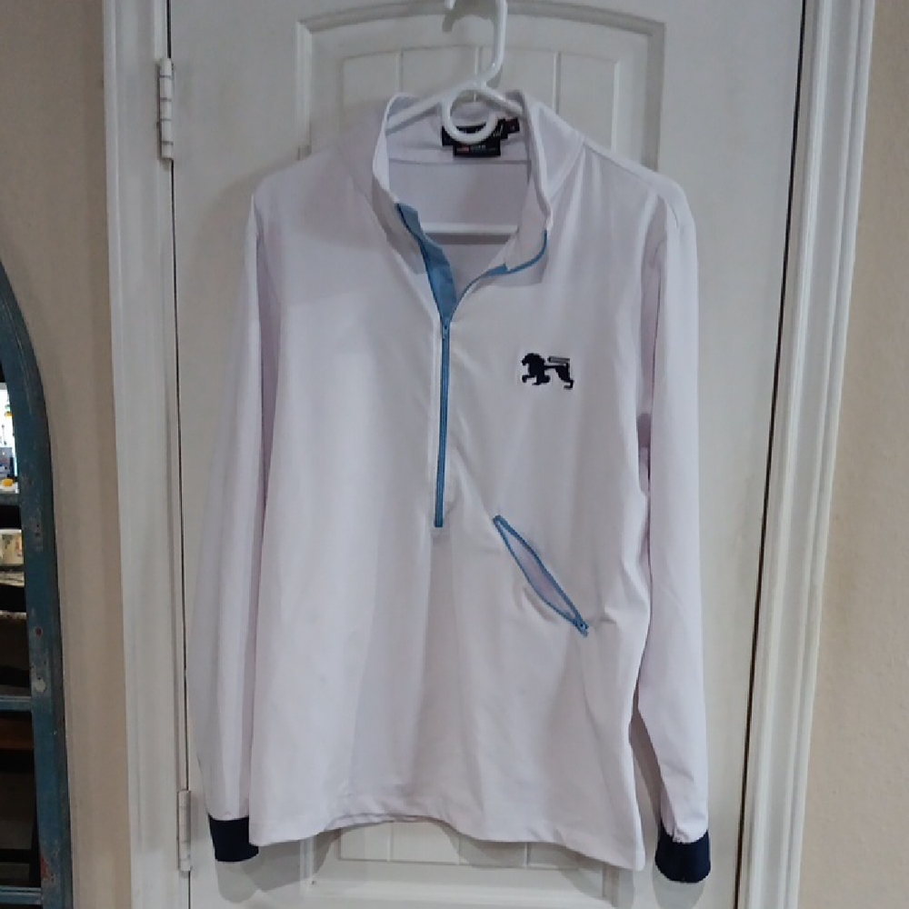 Men's Alial Fital USA Made HALF Zip Golf & Racquwt Sport Top